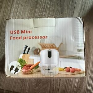 USB Mini Food Processor - White